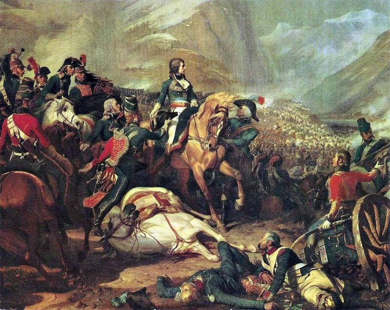Henri Felix Emmanuel Philippoteaux Bonaparte a la bataille de Rivoli Norge oil painting art